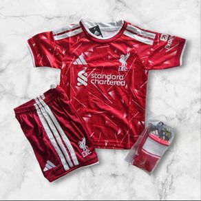 Liverpool 26/27 Kids Full Kit , Size 4/5 , 5/6 ,  ,8/9 , 10/11,12/13 Yrs