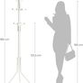 Coat Rack Stand, Coat Tree, Metal Hall Tree, Free Standing, 49 x 182 cm, 12 Hooks, for Clothes, Hats, Bags, White RCR19W Image 2