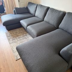 Double Ended Chaise Sofa & Cuddler Chair