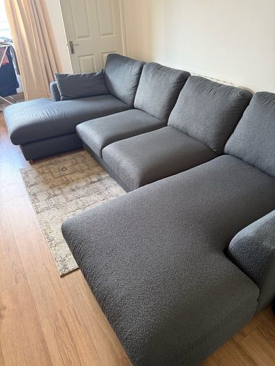 Double Ended Chaise Sofa & Cuddler Chair