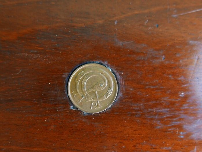 Antique 1800s Wood Folding Portable Travel Writing Lap Desk Campaign Box Case Key
