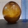 3 amber Glass vases Image 6