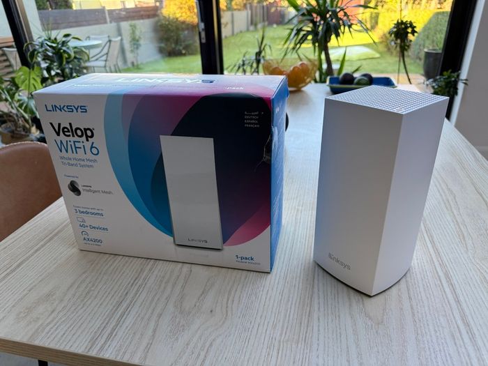 Linksys Velop WiFi 6 Mesh Router Tri-Band AX4200 White