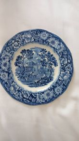 Liberty Blue Blue and White Bread Plate