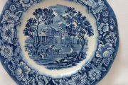 Liberty Blue Blue and White Bread Plate
