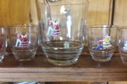 vintage jug and glasses spanish