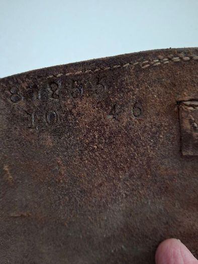 IRISH ARMY officer  Short Leather & bucket Spats Numbered Could Be 1946  ?