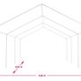 Gazebo 6 x 4 m, 100% Waterproof, with 4 Side Walls, Very Robust Construction, UV-Resistant, Includes Pegs and Guy Ropes Image 6