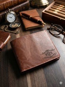 Personalised PU Leather Wallet With Any Name