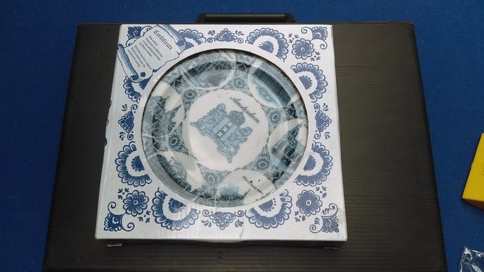 Amsterdam Plate - Delft Blue - Handmade.