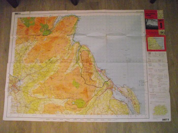 1989 'Ballymena, Larne' Ordnance Survey Folding Map from Discoverer Series