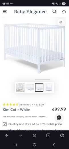 cot,Mattress&fitted sheets