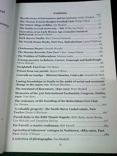 Boherlahan Dualla Historical Journal 2012 Ireland Irish Tipperary local history