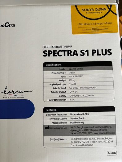 Spectra S1 plus 93h only