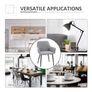 Mid-Century Dining Chairs Set of 2, Light Grey Image 6