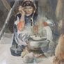 Original Water Colour Painting Signed Irish Artist Margaret O'Murchoe Image 2