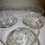 Set of 5 Vintage Wheel-Etched Champagne Coupes - Retro Cocktail Glasses Image 5