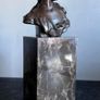 Art-Nouveau Bust Of A Woman - Bronze, Marble, Signed Image 2
