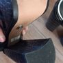 Brand New River Island Black Platform Sandals Size UK 36 Image 7