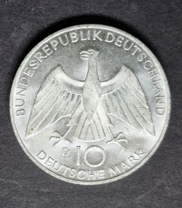 1972 Silver Germany 10 Deutsche Mark Olympic Games in Munich