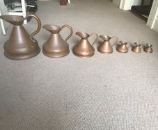 Whiskey Measures- Antique - Copper