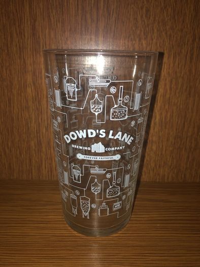 Dowd's lane Beer pint Glass