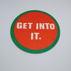 Smithwick's Draught Beer : Get Into It- Beer Mat /Coaster