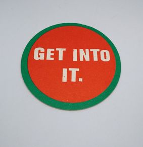 Smithwick's Draught Beer : Get Into It- Beer Mat /Coaster