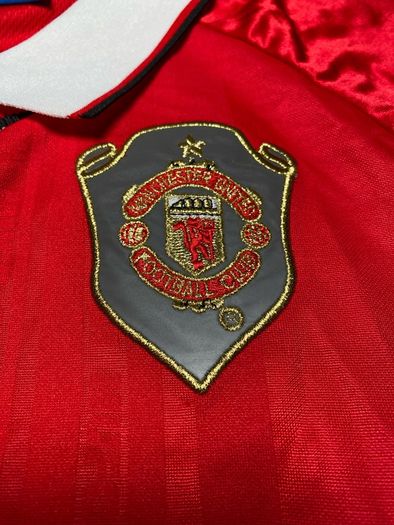 Vintage Umbro Manchester United 1999 Champions League The Final Nou Camp Home Jersey No.20 Solsjkaer Mens Size Small