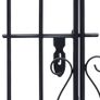 Ornamental Garden Gate Wrought Iron 122x20.5x100 cm Image 9