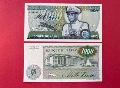 Zaire  1000  Zaires  1985  Pick  31a  ( Uncirculated )