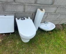 Toilet, Basin, Hand Dryer