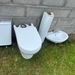 Toilet, Basin, Hand Dryer