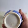 Studio Gleased Blue A N White Pottery Vase. Image 4