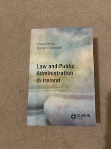 Law and Public Administration Book