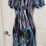 Blue and Black Shift Dress from Culture size 10 Image 2