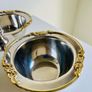 Atticus and Stone 3 Bowl Serving Dish Trio Silver and Gold Vintage Style Image 2