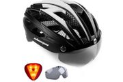 Shinmax Bike Helmet, Large (58-62cm) CPSC/CPC Bike Helmet for Adult Men Women with Magnetic Goggles&amp;Led Back Light Cycling Helmet Adjustable
