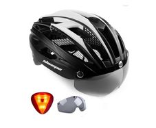 Shinmax Bike Helmet, Large (58-62cm) CPSC/CPC Bike Helmet for Adult Men Women with Magnetic Goggles&Led Back Light Cycling Helmet Adjustable
