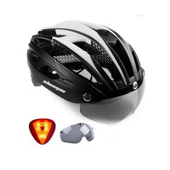 Shinmax Bike Helmet, Large (58-62cm) CPSC/CPC Bike Helmet for Adult Men Women with Magnetic Goggles&Led Back Light Cycling Helmet Adjustable
