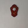 Vintage Made in Italy Wall Clock - Valentina Sorrento Ware - Swiss Quartz - Floral Marquetry Image 2