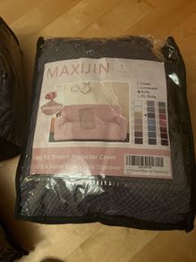 Grey stretch sofa cover 3 seater