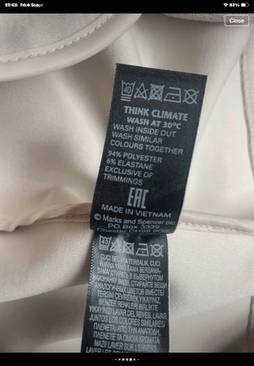 jacket beige longline marks & spencers size 8-10