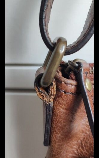 M&S Collection Genuine Leather Crossbody  Dark Tan
