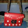 Salar Pearl Stud red Bag Image 2