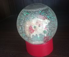 Cute Santa Snow Globe