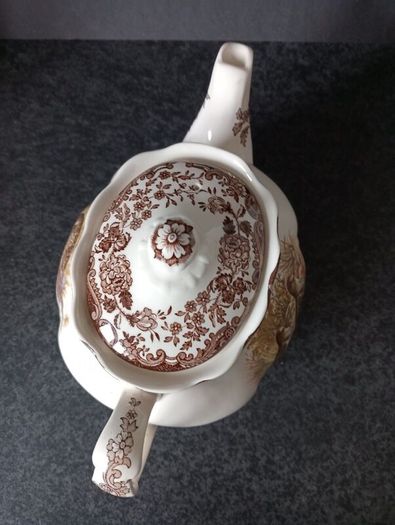 Palissy Royal Worcester Game Series Large Teapot, Creamer and Jam Pot