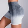 Seamless Ombre High-Waist Sports Shorts Image 9