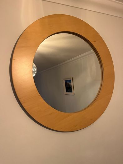 Large Solid Beachwood Mirror from Brown Thomas