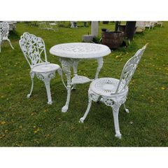 Cast Iron Garden Set x2  Ornate  Style N